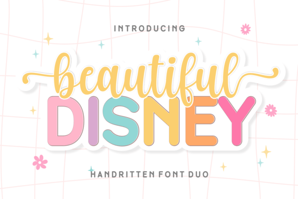 Beautiful Disney Duo: Elegant Font Pairing for Designs
