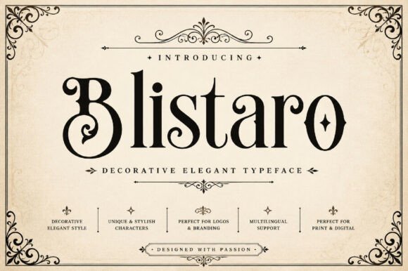 Blistaro: Discover the Elegant Serif Font for Your Designs