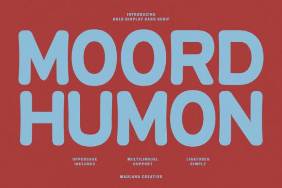 Discover Moord Humon: Bold and Playful Display Font