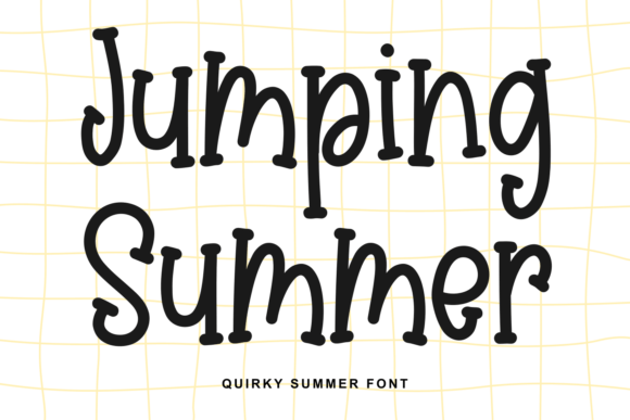 Discover the Cheerful Energy of Jumping Summer Font