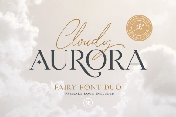 Discover the Elegance of Cloudy Aurora Font