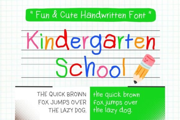 Discover the Joy of Our Kindergarten School Font