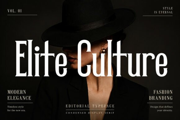 Elite Culture: The Modern Serif for Luxury Design
