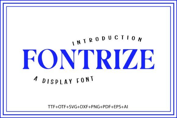 Fontrize: A Bold Serif for Impactful Design