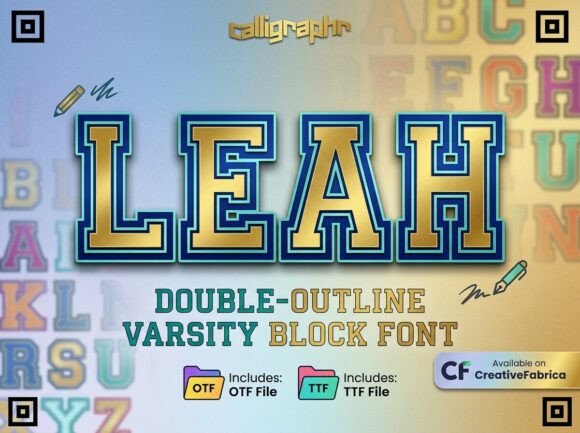 Leah: A Heavy-Duty Varsity Font for Athletic Prestige