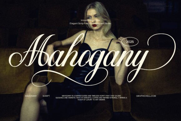 Mahogany Wedding Script Font: A Touch of Elegant Calligraphy