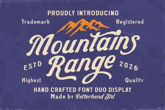 Mountains Range Duo: A Typeface for Adventure