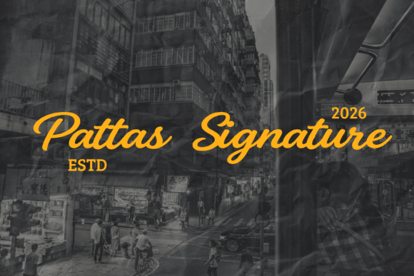 Pattas Signature: A Retro Script Font for Urban Design