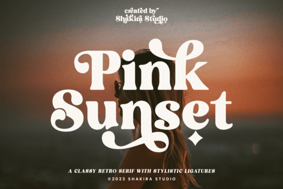 Pink Sunset: A Vintage-Inspired Typeface for Modern Creatives