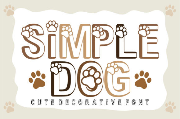 Simple Dog: A Playful Font for Pet-Themed Designs