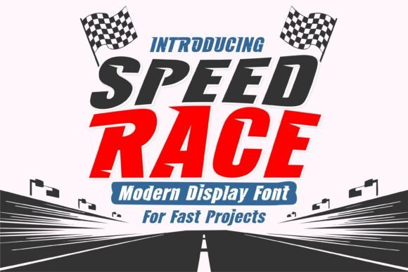 Speed Race: A Bold Typeface for Motorsport Design