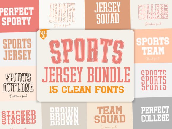 Sports Jersey Bundle: Varsity Style for Modern Design